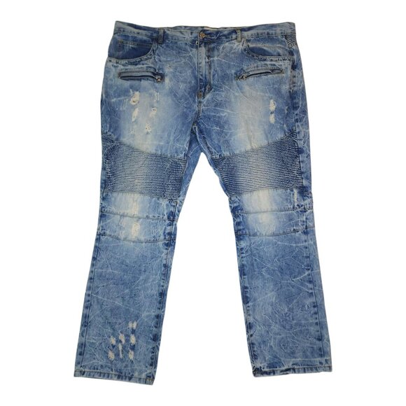 Fwrd Denim & Co. Mens Blue Distressed Jeans Size 48 Inseam 33" Mint Condition - Picture 12 of 12